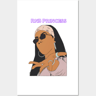 RnB Princess Aaliyah Posters and Art